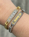 Vintage Silver Soleil ID Bracelet