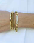 Gold Soleil ID Bracelet