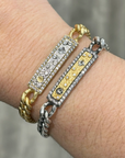 Gold Soleil ID Bracelet