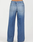 Denim Wide Leg Fleece