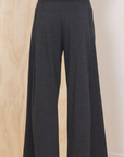 Washed Black Jersey Seamed Flare Plant