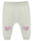 Flower & Heart Baby Cardigan & Pants Set