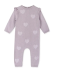 Heart Jacquard Kint Baby Jumpsuit