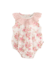 Pink Floral Baby Romper