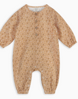 Floral Button Front Baby Jumpsuit
