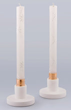 Load image into Gallery viewer, 9&quot; Taper Candle Pair White