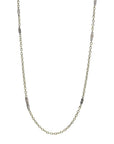 Bar Star Scatter Chain - Brass - 28"