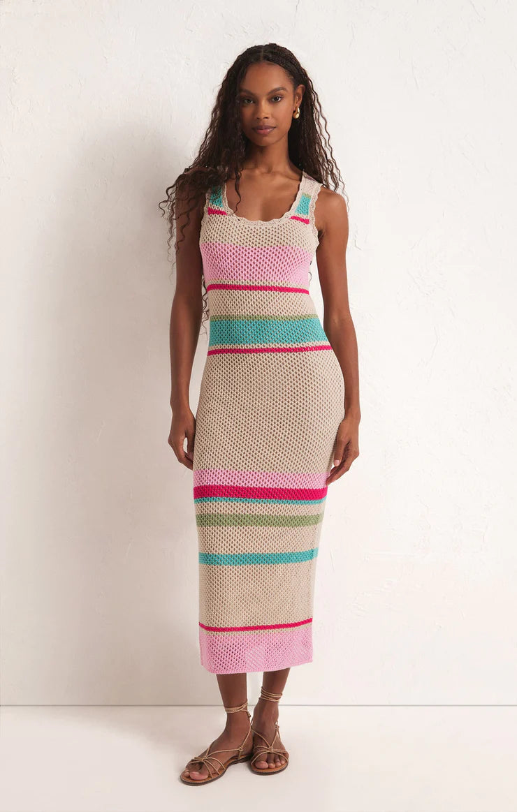 stripe knit dress Ibiza Sweater Natural – Attachments & Sage redemption velvet glitter dress it defines the shape spiritual clothing Color:Ditsy Floral