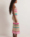 Ibiza Stripe Sweater Dress Natural