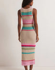 Ibiza Stripe Sweater Dress Natural