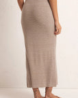 Mykonos Midi Skirt Oatmeal Heather