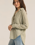 The Perfect Linen Stripe Top - Meadow