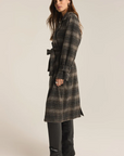 Jackie Plaid Trench