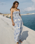 Nadine Palm Maxi Dress