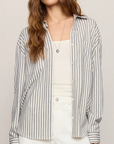Reese Button Up Stripe Top