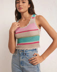 Sol Stripe Sweater Tank Natural