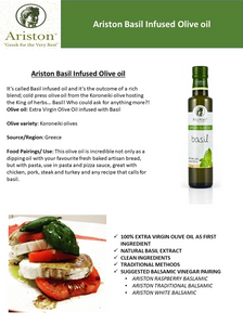 Basil Infused Olive Oil - 8.5oz