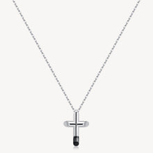 Load image into Gallery viewer, Mens Comfort Fit Polished Cross Necklace