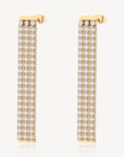 Desideri Waterfall CZ Earrings - Gold