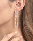 Desideri Waterfall CZ Earrings - Gold