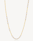 Affinity Long Pearl Necklace - Gold