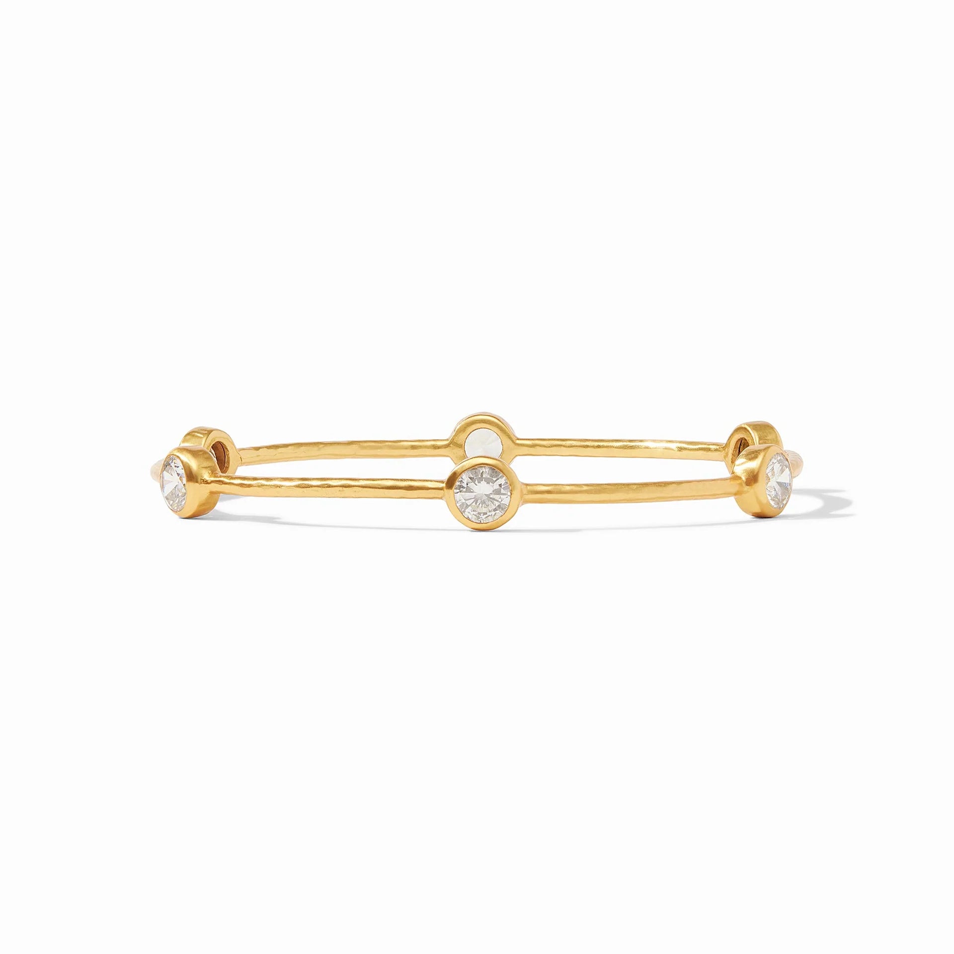 Milano Bangle Gold - Cubic Zirconia