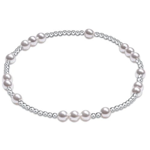 Hope Unwritten 4MM Bracelet - Pearl