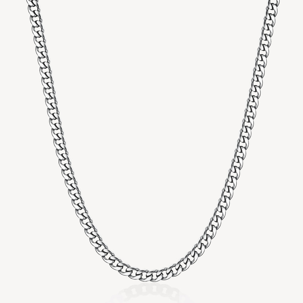 Mens Long Chain Link Necklace
