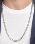 Mens Long Chain Link Necklace