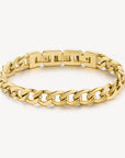 Mens Thick Chain Link Bracelet - Gold