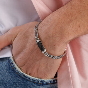 Mens Chain Tag Bracelet
