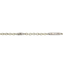 Load image into Gallery viewer, Bar Star Scatter Chain - Brass - 28&quot;