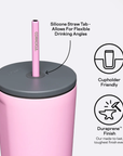 24oz Cold Cup - Sun Soaked Pink
