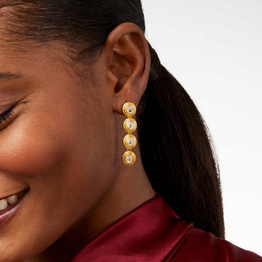Tudor Tier Earring - Cubic Zirconia
