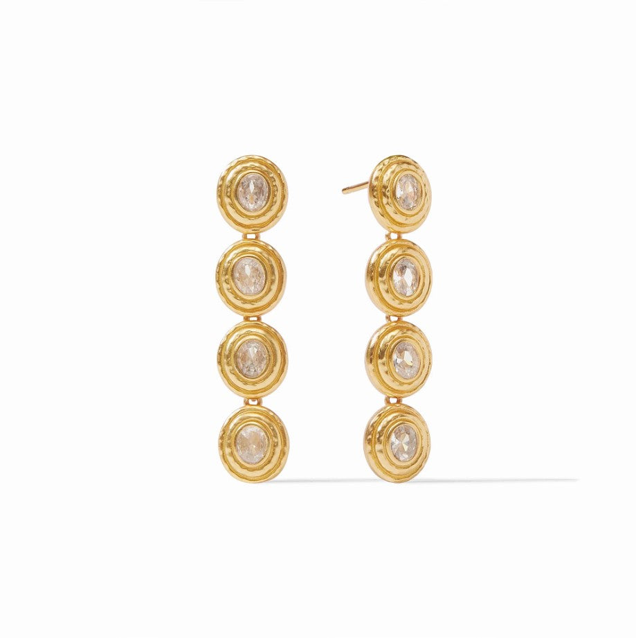 Tudor Tier Earring - Cubic Zirconia