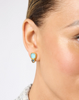 Aquitaine Duo Stud Iridescent Capri Blue