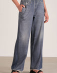 Dark Denim Wide Leg Pants
