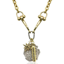 Load image into Gallery viewer, Gold Cluster Molat Horsebit Necklace