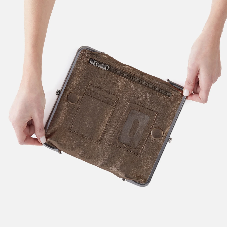 Lauren Clutch Wallet - Pewter Stud