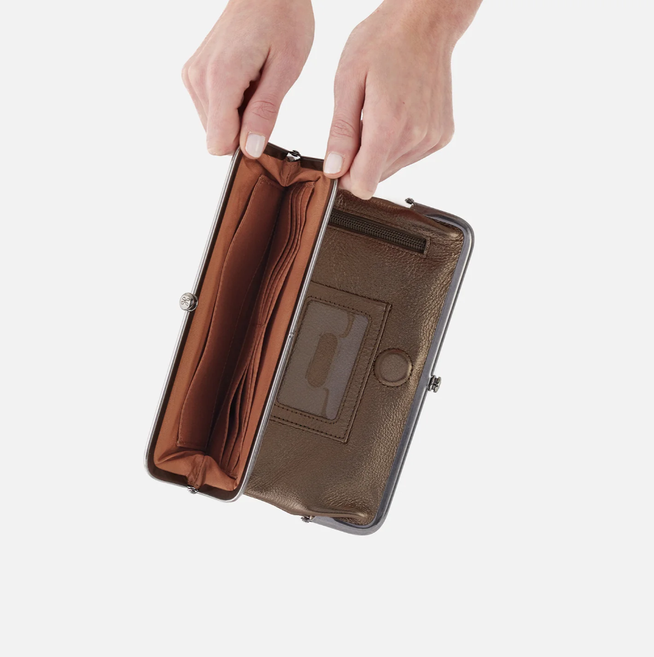 Lauren Clutch Wallet - Pewter Stud