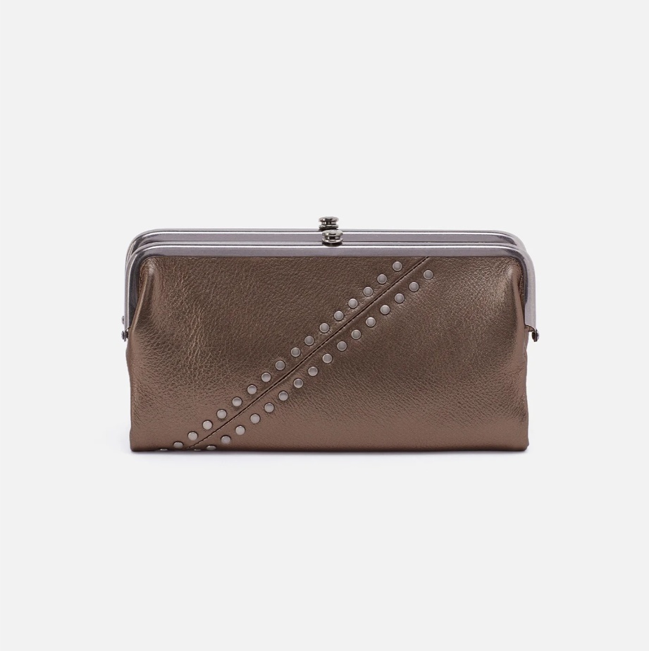 Lauren Clutch Wallet - Pewter Stud