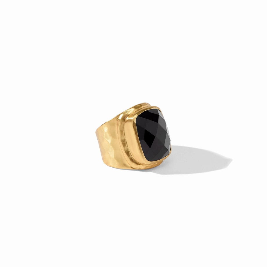 Tutor Statement Ring - Obsidian Black
