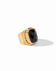 Tutor Statement Ring - Obsidian Black