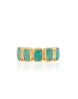 Turquoise Multi-Cushion Ring - Size 7