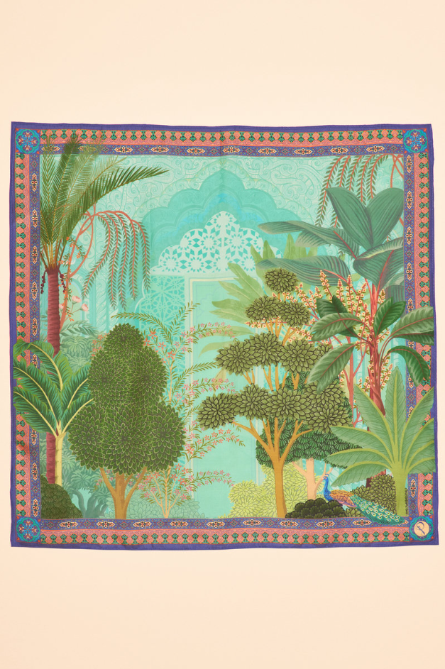 100% Silk Secret Paradise Square - Aqua