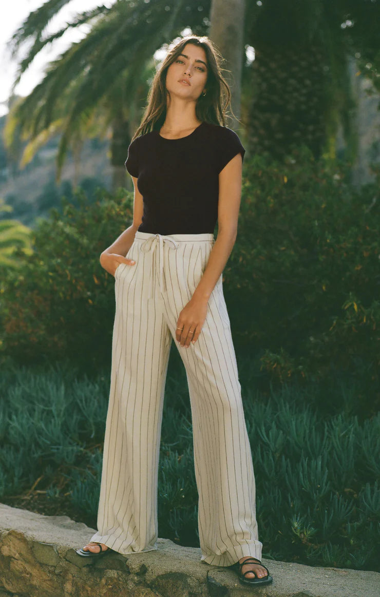 Cortez Pinstripe Pant - Sandstone