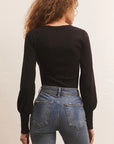 Black Rylen Long Sleeve Top