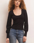 Black Rylen Long Sleeve Top
