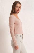 Load image into Gallery viewer, Ciana Cropped Waffle Top - Soft Pink