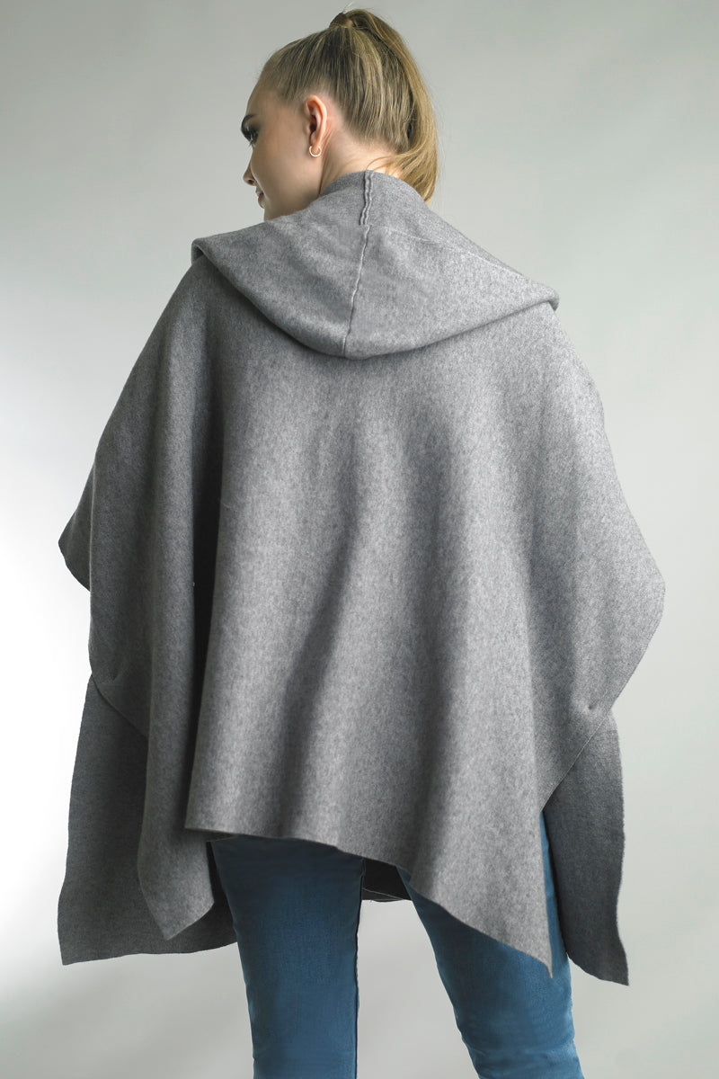 Side Button Poncho